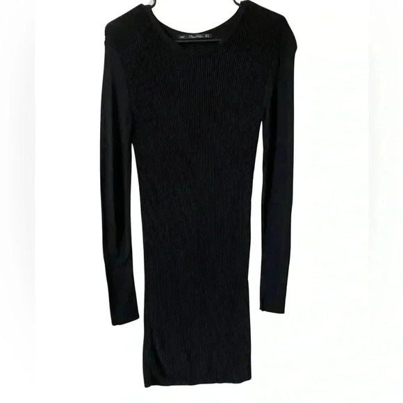 Zara Knit Lightweight Long Sleeve Bodycon Dress - Picture 1 of 8